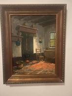 Olieverfschilderij in klassieke lijst – Sfeervol interieur, Ophalen