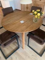 Houten eettafel, Ophalen, Ovaal, 100 tot 150 cm