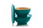 Tupperware Allegra Kommetjes 275ml (2 st) Turquoise/Goud Nw, Ophalen of Verzenden, Nieuw, Bak of Kom
