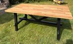 Ikea Skogsta tafel acacia /zwart 160x81x74, Huis en Inrichting, Ophalen, 50 tot 100 cm, 150 tot 200 cm, Zo goed als nieuw