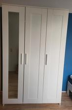Brimnes Kast Ikea 3-deurs met spiegel, Ophalen, 100 tot 150 cm, Zo goed als nieuw, Modern