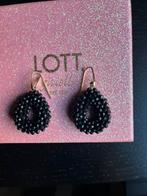 LOTT. gioielli zwart  glasberry druppels in maat XS., Sieraden, Tassen en Uiterlijk, Oorbellen, Hangers, Zwart, Ophalen of Verzenden