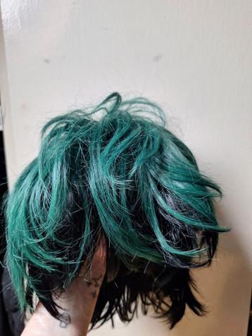 Deku groen/zwarte cosplay pruik beschikbaar voor biedingen