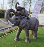 Tuinbeeld Grote olifant met baby , promo, Tuin en Terras, Tuinbeelden, Ophalen, Nieuw, Kunststof, Dierenbeeld