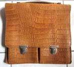 aktentas speciale maten - LEER - Vintage, Sieraden, Tassen en Uiterlijk, Tassen | Schooltassen, Ophalen, Bruin, Rugtas, Leer