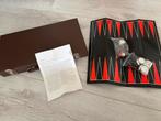 Backgammon in handige koffer, Ophalen of Verzenden, Zo goed als nieuw