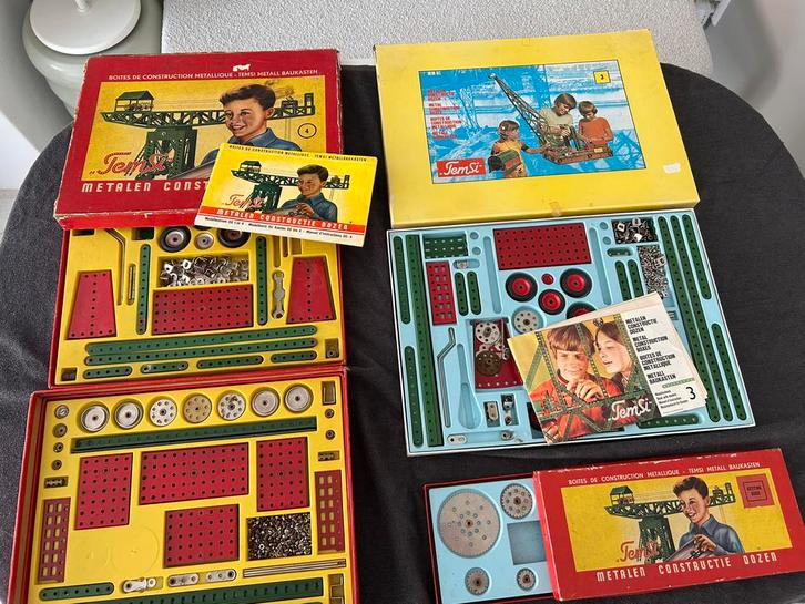 Temsi meccano vintage speelgoed zie beschrijving, Antiek en Kunst, Antiek | Speelgoed, Ophalen