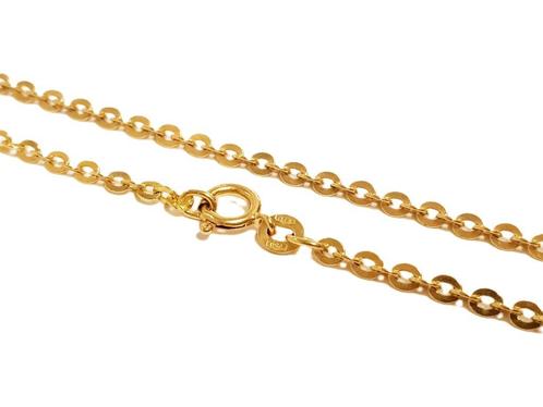 18 Karaat Gouden Anker Schakel Collier - 67 cm / 10,1 g, Sieraden, Tassen en Uiterlijk, Kettingen, Zo goed als nieuw, Goud, Goud