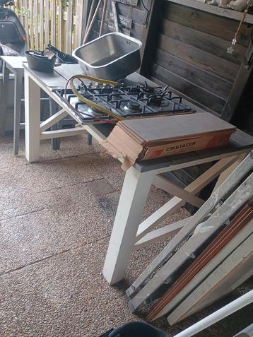 Eettafel steigerhout 150x90 beschikbaar voor biedingen