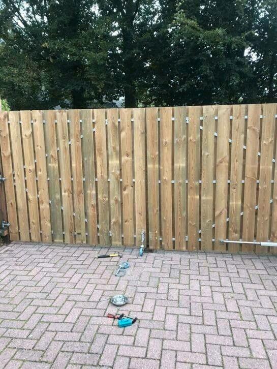Schuttingdeuren nieuw  elke maat mogelijk  Lage prijzen, Tuin en Terras, Tuinpoorten, Nieuw, Draaipoort, Hout, 150 tot 200 cm