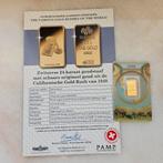 2.5 gram 999.9 goudbaar pamp goldrush, Ophalen of Verzenden, Goud