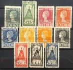 1923 Regeringsjubileum 121 tm 131 gebruikt (B34-16), Verzenden, T/m 1940, Gestempeld