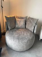 Pastille Lounge fauteuil velvet steel blue, Huis en Inrichting, Banken | Sofa's en Chaises Longues, Ophalen, Eenpersoons, 75 tot 100 cm