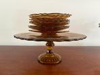 Etagere Verreries & bouteilleris de beignee met 8 schotels, Ophalen of Verzenden