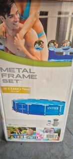 Intex Zwembad Metal Frame 366x76cm, Ophalen, Gebruikt, Rond, Opzetzwembad