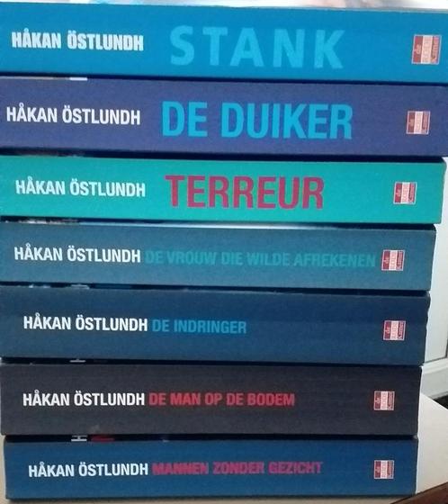 6x Hakan Ostlundh oa: Stank, Terreur, Duiker, Indringer, Boeken, Thrillers, Gelezen, Scandinavië, Ophalen of Verzenden
