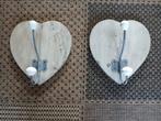 Twee houten harten kapstokken, Ophalen of Verzenden, Zo goed als nieuw, Hout