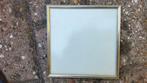 Antiek vierkant zilver kleur fotolijstje ontspiegeld glas., Ophalen of Verzenden