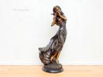 026* Bronzen Fluitiste (Boven €75 geen verzendkosten), Nieuw, Overige materialen, Ophalen of Verzenden, Mensenbeeld