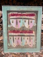 Batik kunst schilderij ingelijst, Ophalen