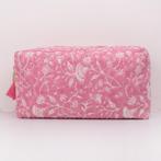 Nieuwe toilettas van Bambooya - roze/wit - medium, Wit, Ilewap, Nieuw, Ophalen of Verzenden