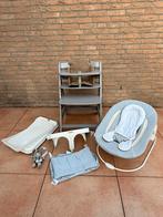Hauck Alpha Meegroeistoel Grijs + Accessoires, Kinderen en Baby's, Kinderstoelen, Ophalen, Zo goed als nieuw, Meegroeistoel, Afneembaar eetblad