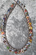 49 Vintage 800,835,900,925 zilveren emaille bedelketting, Ophalen, Zo goed als nieuw, Overige kleuren, Zilver