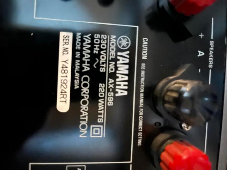 Yamaha AX-596 Stereo Versterker, Audio, Tv en Foto, Versterkers en Receivers, Gebruikt, Yamaha, Ophalen of Verzenden