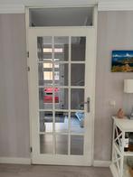 binnendeur (L) met facetglas, Doe-het-zelf en Verbouw, Deuren en Horren, Ophalen, 80 tot 100 cm, Binnendeur, 200 tot 215 cm