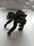 Schleich gorilla met jong op zn rug., Ophalen of Verzenden, Zo goed als nieuw