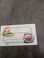 3661 Sticker Vis in een Vissenkom en Hamster, Ophalen of Verzenden, Zo goed als nieuw