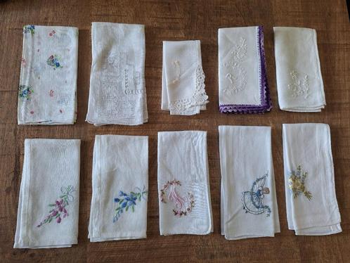 zakdoekjes, Antiek en Kunst, Antiek | Kleden en Textiel, Ophalen of Verzenden