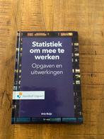 Statistiek om mee te werken, Opgaven en uitwerkingen, Ophalen of Verzenden, Zo goed als nieuw, A. Buijs