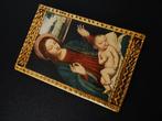 Icoon Madonna sleeping child Madonna met sluier Bergognone, Antiek en Kunst, Antiek | Religie, Ophalen of Verzenden