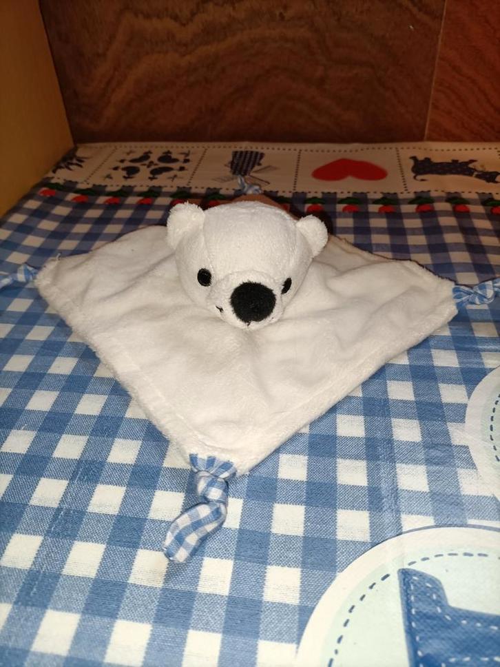 Nutricia ijsbeer knuffeldoekje, Kinderen en Baby's, Speelgoed | Babyspeelgoed, Zo goed als nieuw, Overige typen, Ophalen of Verzenden