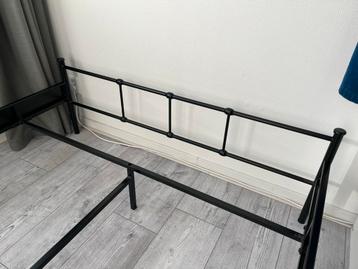 Zwart Stalen bedframe Tweepersoonsbed 140x200 - afbeelding 3