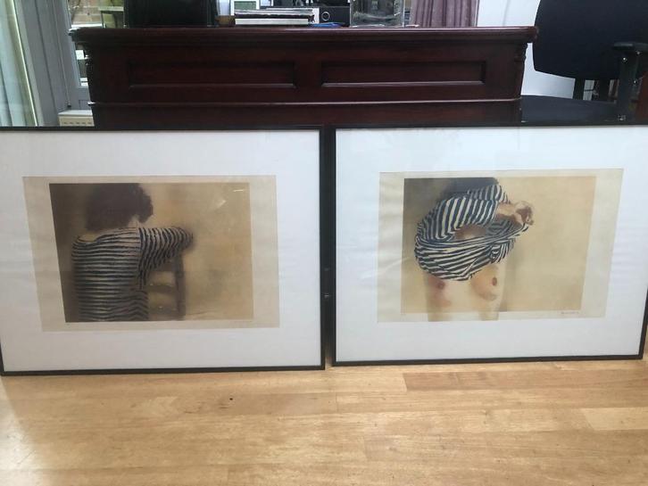 Hans van Horck 2 Zeefdrukken Gesigneerd/oplage 50 ex. 1984, Antiek en Kunst, Kunst | Litho's en Zeefdrukken, Ophalen