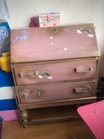 Kinderbureau Eenhoorn Pink, Ophalen, Gebruikt, 50 tot 100 cm, Met lade(s)