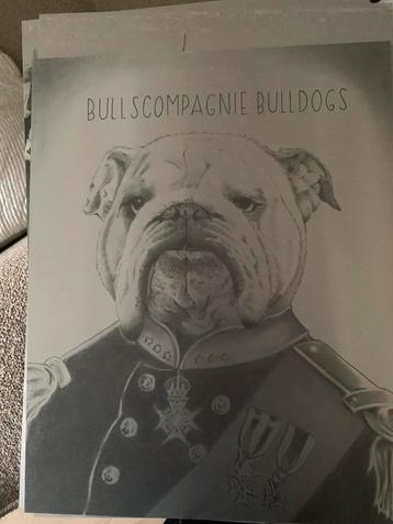 Bulldog art print  beschikbaar voor biedingen