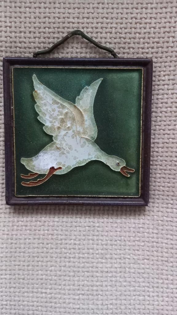 L.E.F.Bodart Porcelyne Fles Cloisonne tegel, Antiek en Kunst, Ophalen of Verzenden