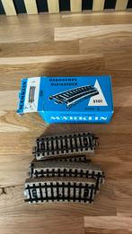 Marklin 5101 rails 5 stuks en 2 recht, Wisselstroom, Gebruikt, Rails, Ophalen of Verzenden