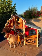 Spirit stal met 4 paarden en 2 poppen, Ophalen of Verzenden, Zo goed als nieuw, Overige typen