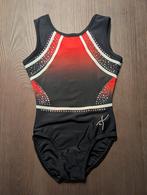 Turnpakje Zwart/Rood Maat INT/26, Sport en Fitness, Turnen, Zwart, Zo goed als nieuw, Turnpak(je), Kindermaat 122 t/m 140