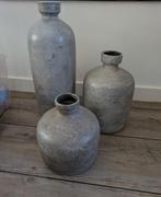 3 grote vazen / kruiken, Ophalen, Overige kleuren, Minder dan 50 cm, Glas