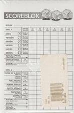 scoreblok Yatzhee., Hobby en Vrije tijd, Gezelschapsspellen | Bordspellen, Ophalen of Verzenden, Nieuw