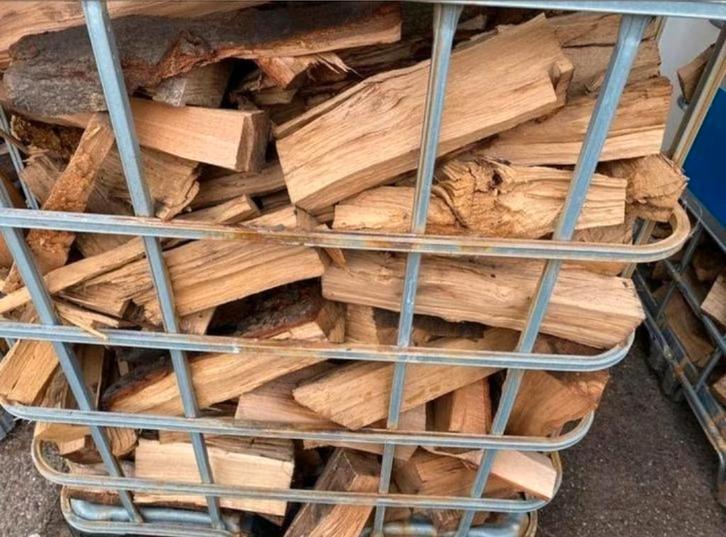 Droog eiken brandhout haardhout kachelhout gratis bezorgd, Tuin en Terras, Haardhout, Blokken, Eikenhout, 6 m³ of meer, Ophalen