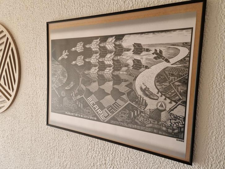 Pearl Jam Concertposter Seattle 2018, Antiek en Kunst, Kunst | Etsen en Gravures, Ophalen of Verzenden