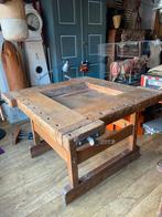 Antieke Werkbank met Patina Nooitgedagt Vintage, Antiek en Kunst, Ophalen