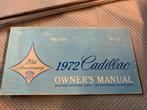 Owners manual Cadillac 1972, Ophalen of Verzenden