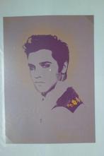 Briefkaart Elvis Presley paars, Verzamelen, Verzenden, Nieuw, Foto of Kaart